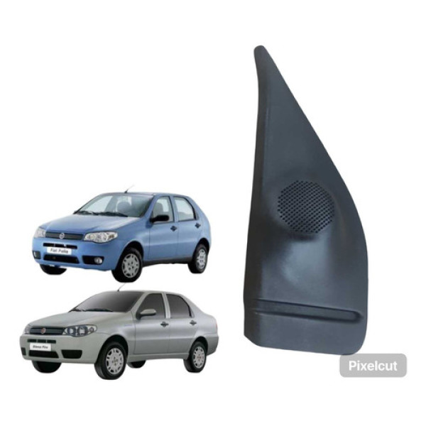 Moldura Int Retrovisor Esq Fiat Palio Siena 2006 A 2012 Preto