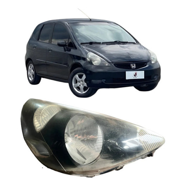 Farol Dianteiro Direito Honda Fit 2003/08 P22 Direito/passageiro