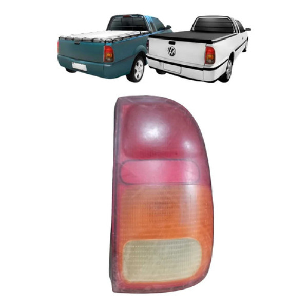 Lanterna Traseira Direita Saveiro 2.0 1998-2002 Direito/passageiro Vermelho