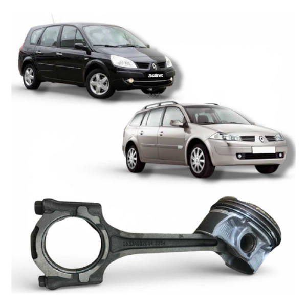 Pistão Biela Renault Scenic Megane 2.0 16v Original 00 A 09