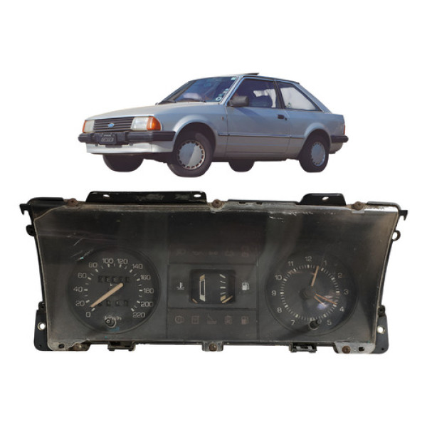 Painel Instrumentos Ford Escort 1986/1995 Cx497 Preto
