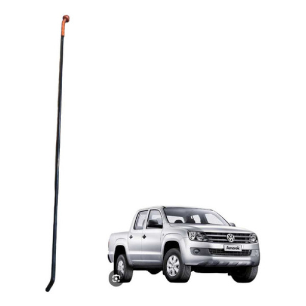 Vareta Haste Capô Volkswagen Amarok 2010 A 2022 Preto E Laranja