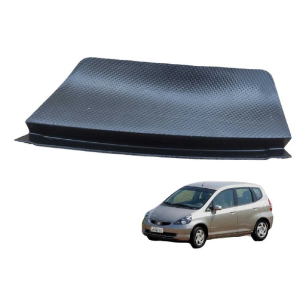 Tampa Grade Churrasqueira Honda Fit 2004 2008 Preto Fosco