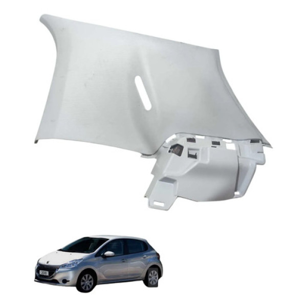 Moldura Porta Malas Lado Direito Peugeot 208 2015 2017 Branco