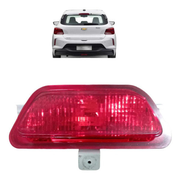Lanterna Traseira Para-choque Chevrolet 1.0 Onix 2020 Vermelho