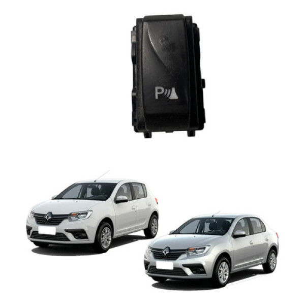 Botão Sensor Estacionamento Sandero Logan 2021 Cx540 Preto