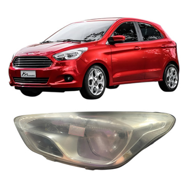 Farol Lado Esquerdo Ford Ka 2015 A 2018 P13 Esquerdo/motorista
