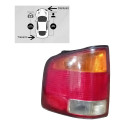 Lanterna Traseira Esquerda Chevrolet S10 2.8 Std 1995 A 2000 Esquerdo/motorista Vermelho