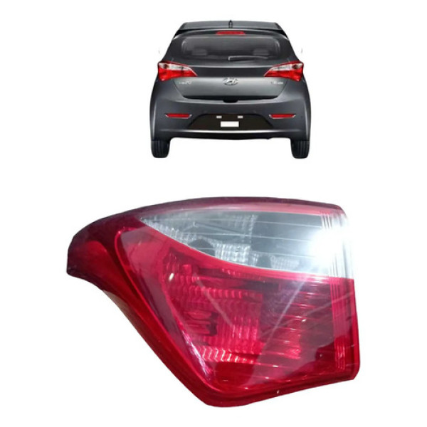 Lanterna Traseira Direita Hyundai Hb20 2015 Direito Vermelho