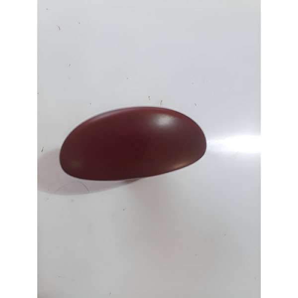 Botão Pisca Alerta  Peugeot  206 207 00/06 Cx243 Vermelho