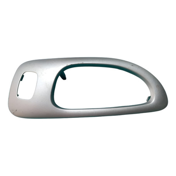 Moldura Maçaneta Traseira Le Peugeot 307 2008 Cx122 Prata Prata