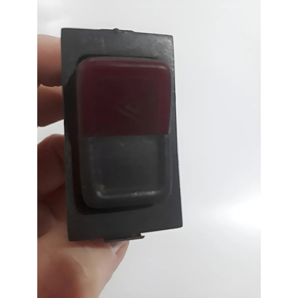 Botão  Pisca Alerta Gol Parati Saveiro Vw Cx243 Preto