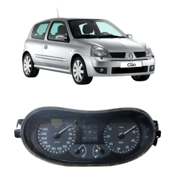 Painel De Instrumentos C/ Rpm Renault Clio 2008 Preto