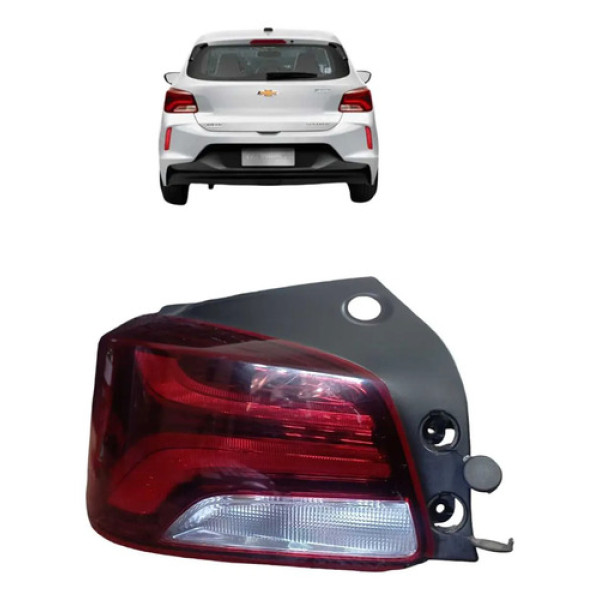 Lanterna Traseira Esquerda Chevrolet Onix 1.0 Lt 2020 Esquerdo/motorista Vermelho
