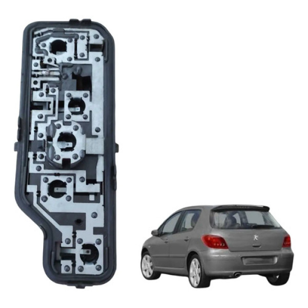 Circuito Lanterna Tras Direita Peugeot 307 2007 2011 Direito/passageiro Vermelha