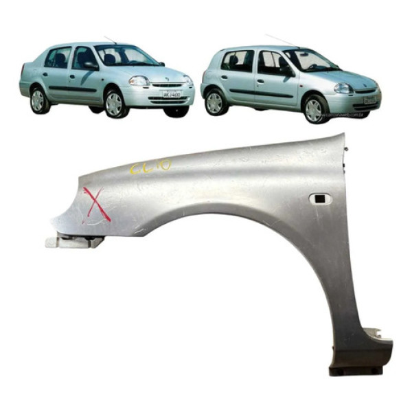 Paralama Dianteiro Esquerdo Renault Clio 1999 2000 2001 2002