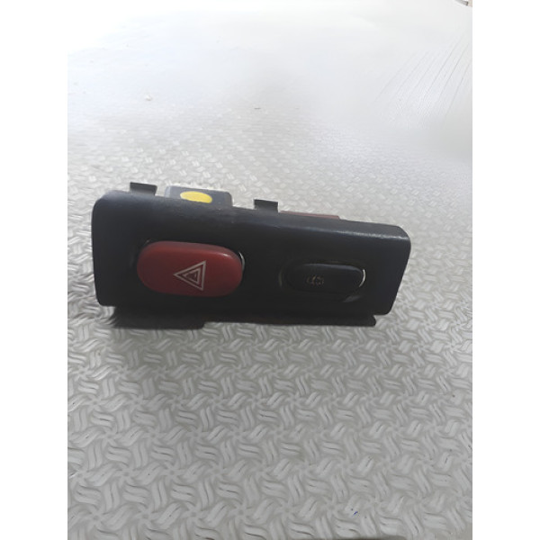 Botão  Interruptor  Alerta Renault  Kango Cx243 Preto Preto