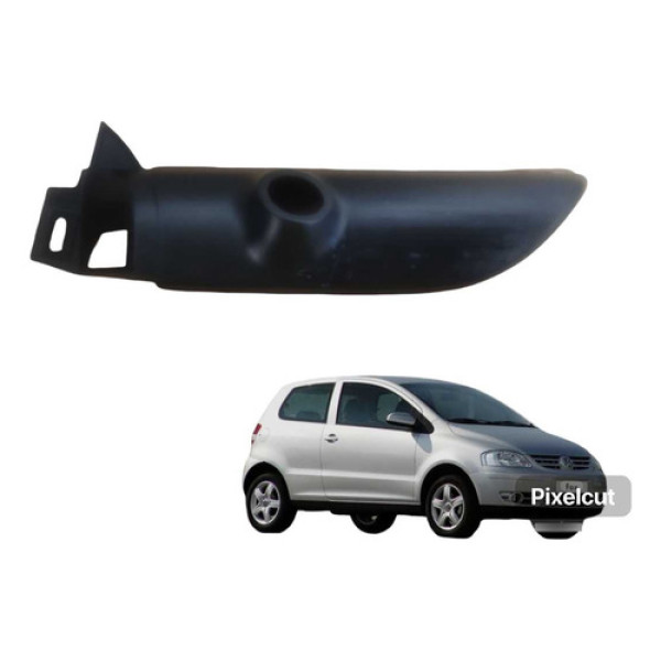 Moldura Interna Retrovisor Esquerdo Vw Fox 2003 A 2009 Preto
