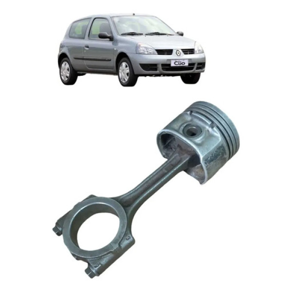 Pistão E Biela Renault Clio Kangoo 1.0 16v Flex