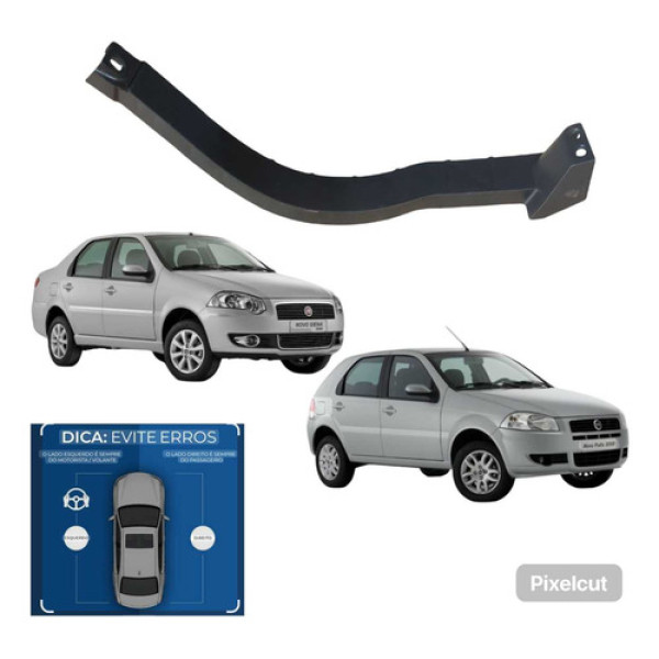 Suporte Guia Farol Esquerdo Fiat Palio Siena 2008 A 2017