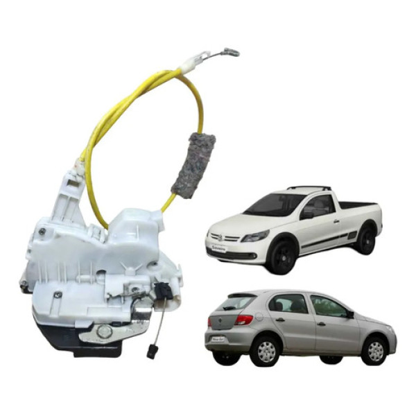 Fechadura Dianteira Esquerda Vw Gol Saveiro 2010 A 2015