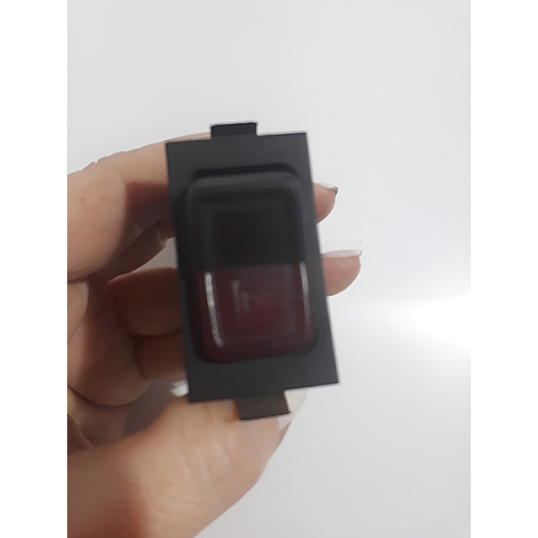 Botão  Pisca Alerta Vw Parati Voyage  88/94 Cx243 Preto