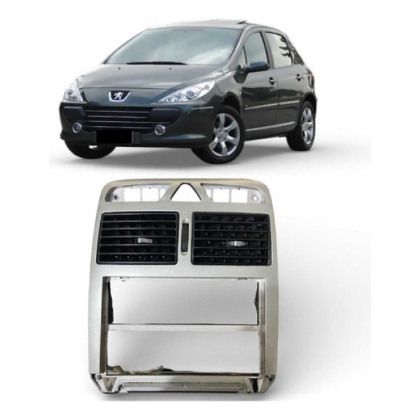Moldura Central Painel C/ Difusores Peugeot 307 2002-12