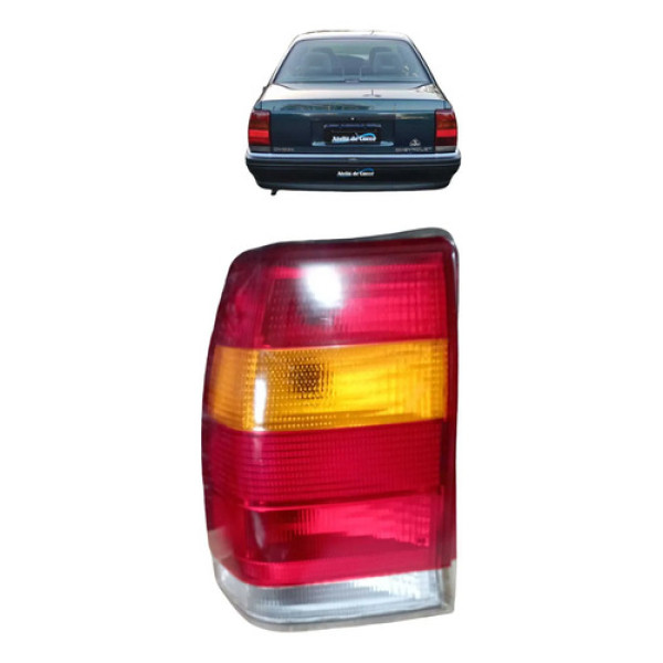 Lanterna Traseira Direita Omega Tricolor 1992 A 1998 Direito/passageiro Vermelho