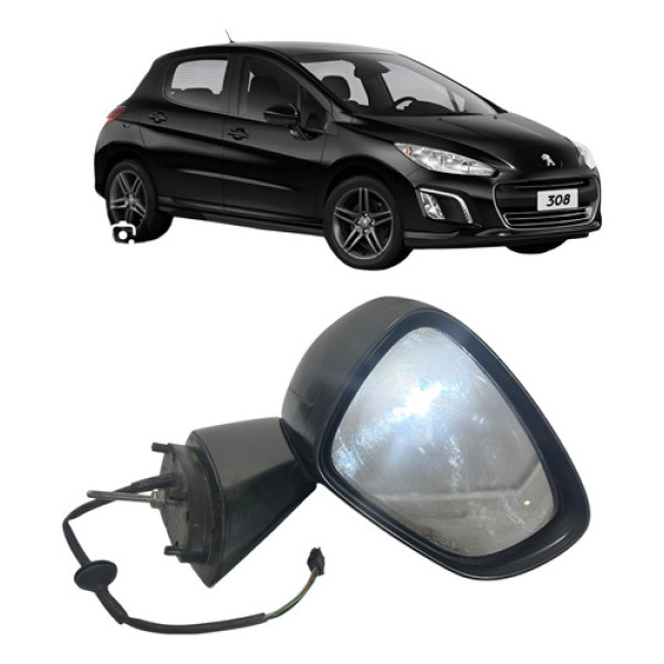 Retrovisor Lado Direito Elétrico Peugeot 308 2012/2018 Cx532