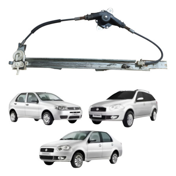 Máquina De Vidro Tras Dir Palio Weekent Siena 07/11 Cx351