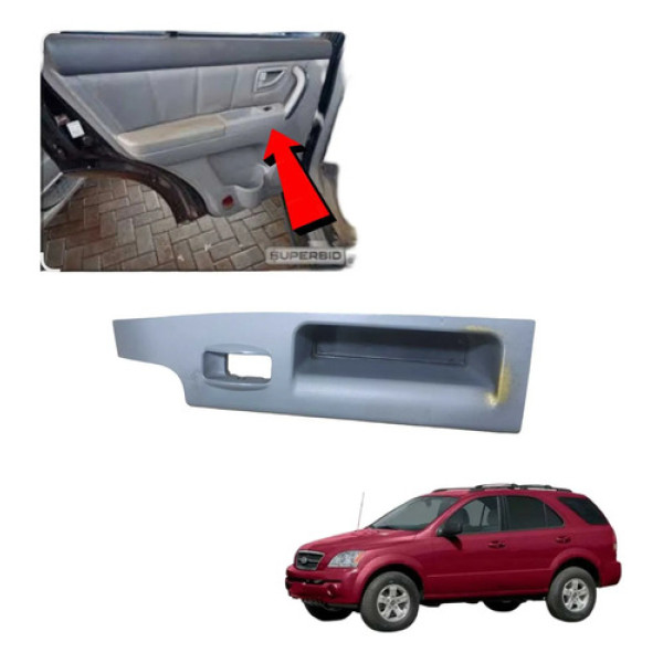 Moldura Botao Vidro Eletrico Tras Direito Kia Sorento 2006
