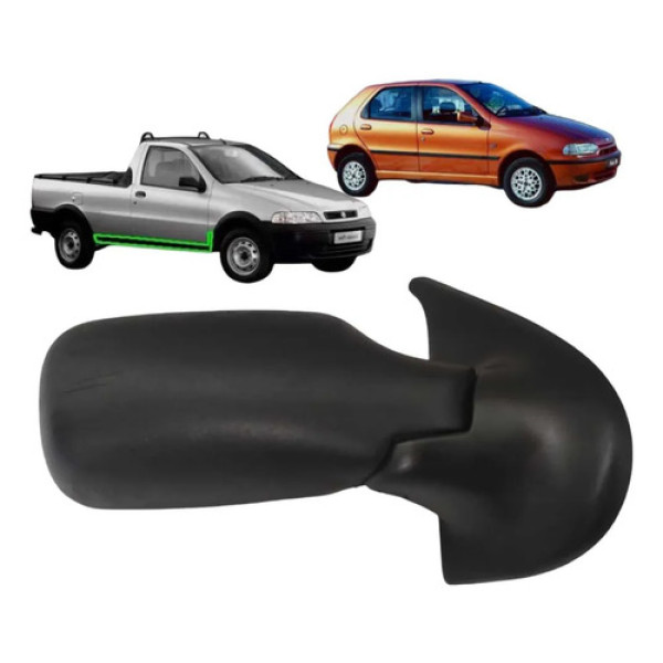 Retrovisor Manual Direito Fiat Palio Strada 1996 2002 Cx325