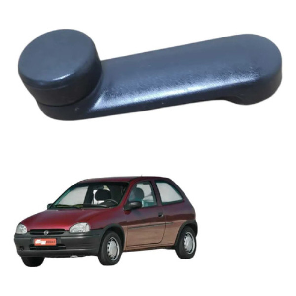 Macaneta Manivela Vidro Chevrolet Corsa 1997 2002 Preto