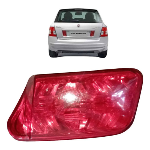 Lanterna Traseira Esquerda Fiat Stilo 2.4 2003 A 2005 Esquerdo/motorista Vermelho