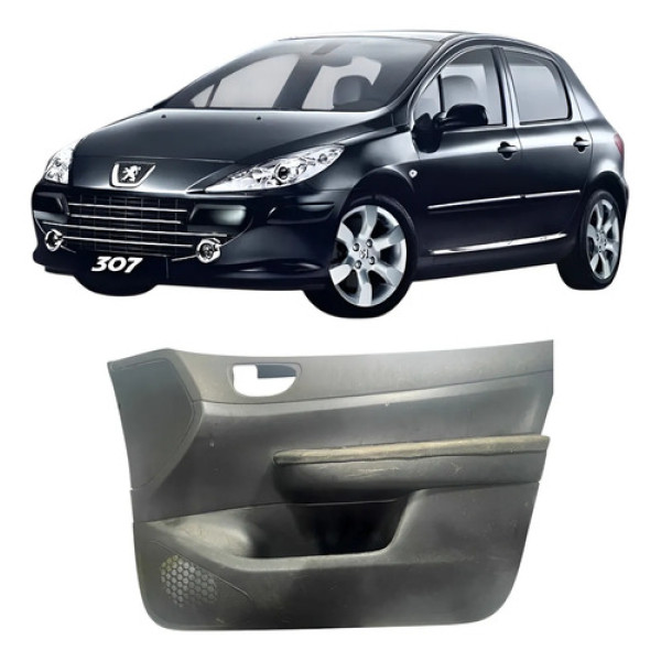Forro Da Porta Dianteira Direita Peugeot 307 P2 Preto