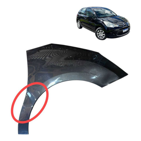 Paralama Direito Citroen C3 2013 2014 2015 2016 2017 2018