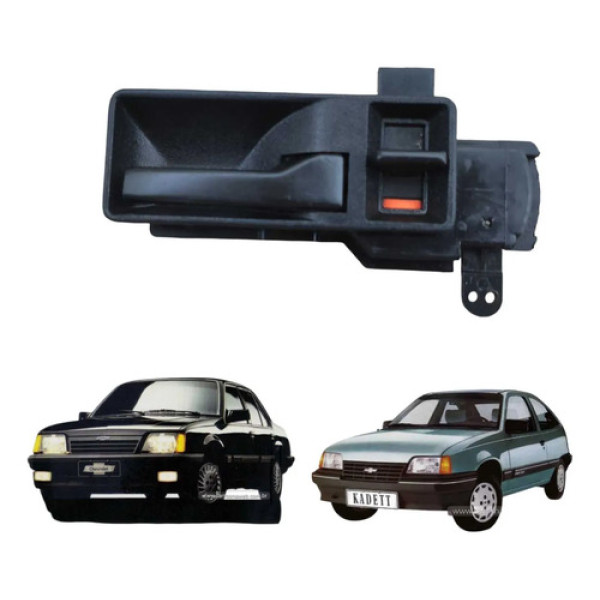 Macaneta Int Diant Direita Gm Monza Kadett 1989 A 1998 Preto Dianteira/traseira