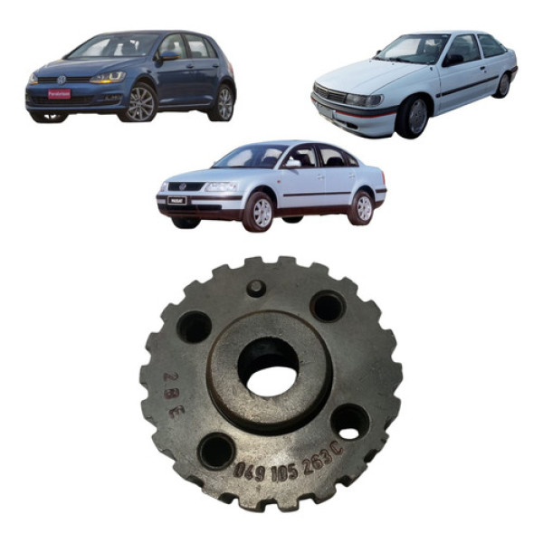 Polia Dentada Virabrequim Vw Gol Golf Polo 049105263c Cx268