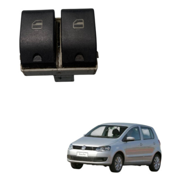 Botão Vidro Elétrico Duplo Lado Esquerdo Vw Fox 2013 Cx540
