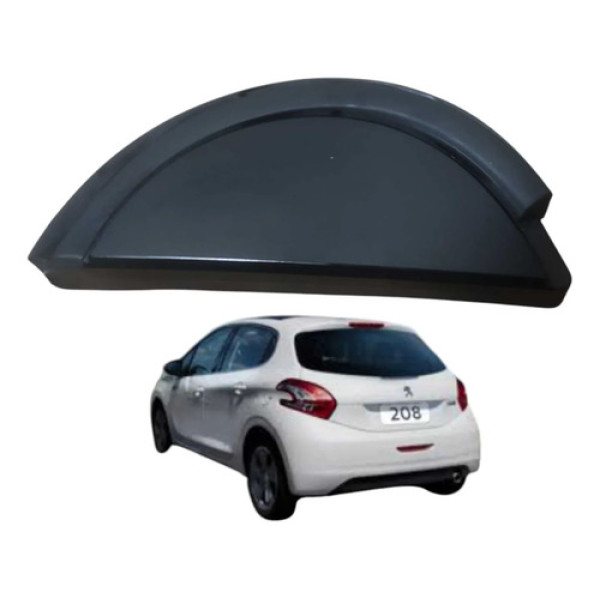 Acabamento Lateral Traseiro Esquerdo Peugeot 208 2015 2019 Preto