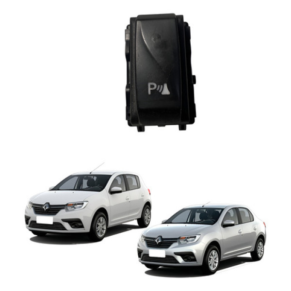 Botão Sensor Estacionamento Sandero Logan 2021 Cx540 Preto