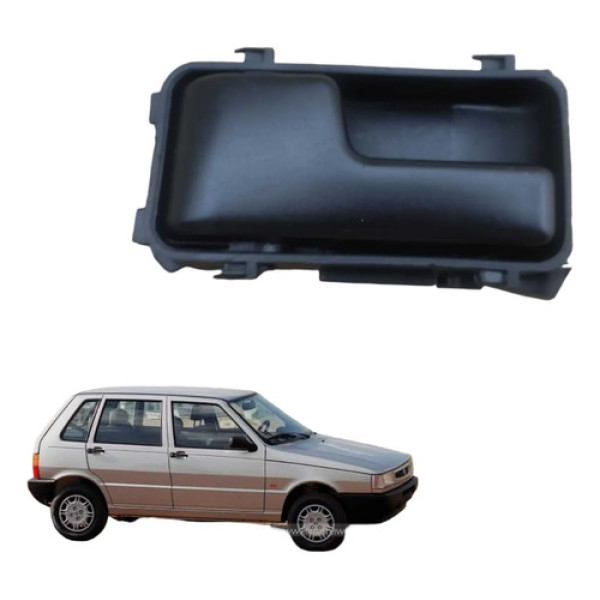 Macaneta Int Diant Tras Esq Fiat Uno 2002 06 Cx403 Preto Dianteira/traseira