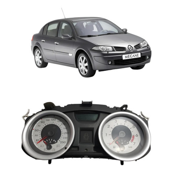 Painel Instrumento Renault Megane 2006/2012 Cx472 Preto