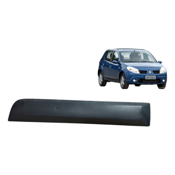 Friso Porta Traseira Esquerda Renault Sandero 08/14 P29 Preto