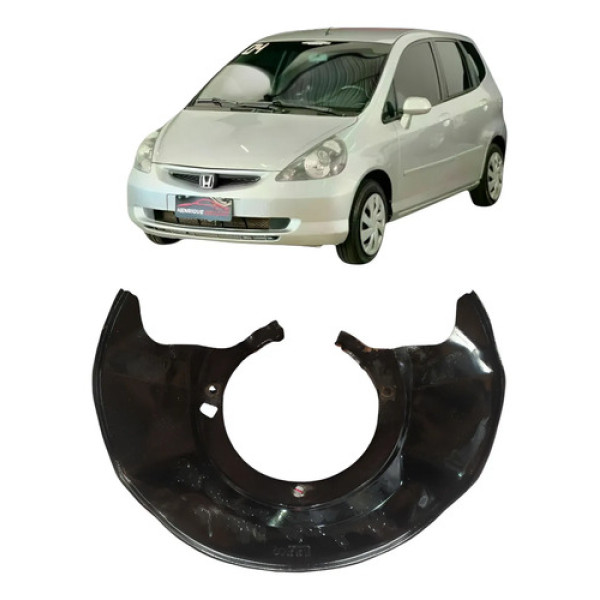 Espelho De Roda Dianteiro Direito Honda Fit 2003/08 Cx520 Preto