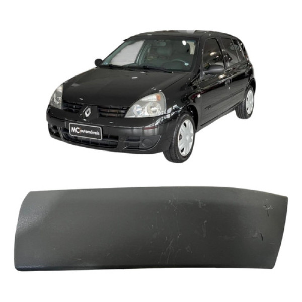Acabamento Friso Parachoque Renault Clio 2003 A 2006 Cx292 Preto