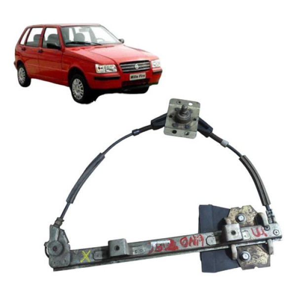 Vidro Da Porta Traseiro Esquerdo Fiat Uno 1.0 2008 A 2012