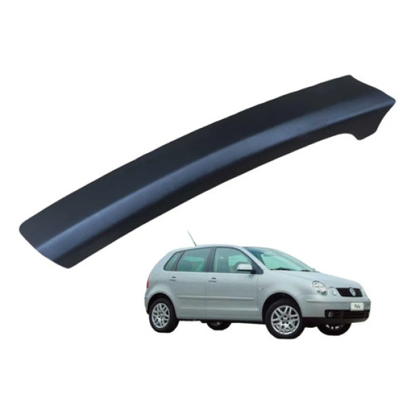 Moldura Capa Puxador Porta Esquerda Vw Polo 1.0 2003 A 2015 Preto