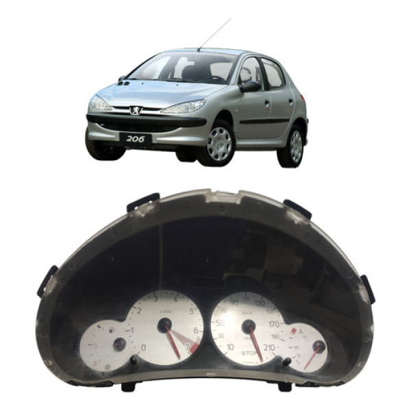 Painel Instrumentos Peugeot 206 1.4 2007 Cx492 Preto