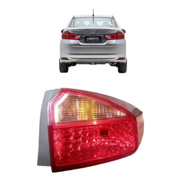 Lanterna Traseira Direita Honda City 2015 A 2017 Direito Vermelho